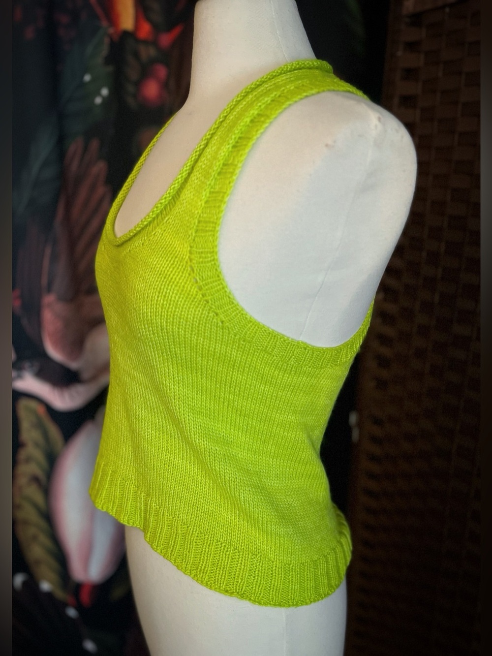 Handknit Racerback Tank - Picture 2 of 6